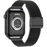 Ochstin 5HK28 1.78 inch Vierkant Scherm Stalen Band Smart Horloge Ondersteunt Bluetooth Oproepfunctie/Bloed Zuurstof Monitoring (Zwart)