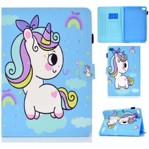 Painted Pattern TPU Horizontal Flip Leather Protective Case For iPad mini /mini 2/mini 3/mini 4(Rainbow Unicorn)