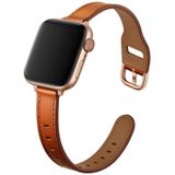 Women Starry Sky Style Leather Replacement Strap Watchband For Apple Watch Series 7 & 6 & SE & 5 & 4 40mm  / 3 & 2 & 1 38mm(Brown Rose Gold Buckle)