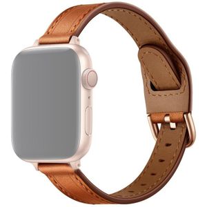 Women Starry Sky Style Leather Replacement Strap Watchband For Apple Watch Series 7 & 6 & SE & 5 & 4 40mm  / 3 & 2 & 1 38mm(Brown Rose Gold Buckle)