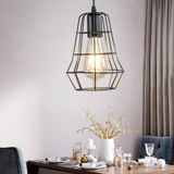 YWXLight Iron Art Milimalist Metal Bird Cage Frame Ceiling Light Pendant Lamp for Restaurant Bar Cafe House Bistro Aisle Hall