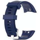 For Garmin Forerunner 45 & 45S Silicone Strap(Navy blue)