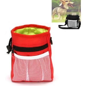 Pet Snack Bag Training Waist Bag Out Multifunctional Pet Training Bag(Red)