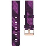23mm Stripe Weave Nylon Wrist Strap Watch Band for Fitbit Versa 2  Fitbit Versa  Fitbit Versa Lite  Fitbit Blaze (Purple)