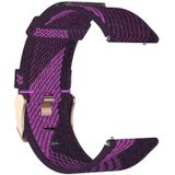 23mm Stripe Weave Nylon Wrist Strap Watch Band for Fitbit Versa 2  Fitbit Versa  Fitbit Versa Lite  Fitbit Blaze (Purple)