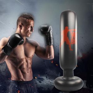 Fitness Vertical Inflatable Punching Bag Boxing Column Tumbler Punching Bag Catharsis Column  Height: 1.6m