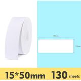 2 PCS Supermarket Goods Sticker Price Tag Paper Self-Adhesive Thermal Label Paper for NIIMBOT D11  Size: White 15x50mm 130 Sheets