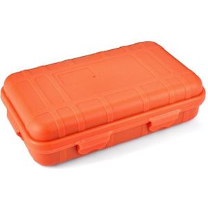 2 PCS Large EDC Tool Outdoor Shockproof Waterproof Sealing Box Wild Survival Storage Box(Orange)
