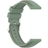 Voor Samsung Galaxy Watch 3 45mm / Gear S3 22mm Silicone Replacement Strap Watchband (Lichtgroen)