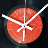 12 Inch Vinyl Record DIY Wall Clock Retro Vintage Record Clock(White  Numbers)