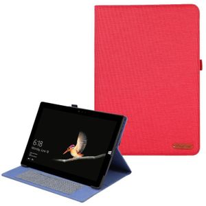 Voor Microsoft Surface Pro 4/5/6/7 stoffen lederen tablethoes