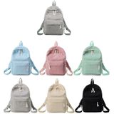 Soft Fabric Backpack Female Corduroy Design School Backpack for Teenage Girls Women(Light Grey)