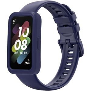 Voor Huawei Band 8 siliconen beschermhoes + siliconen horlogebandset