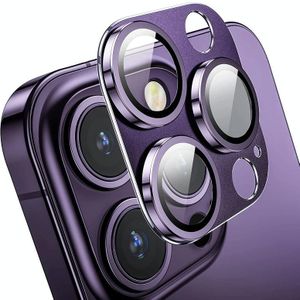 Voor iPhone 14 Pro / 14 Pro Max ENKAY Hat-Prince Anti-reflectie cameralens Aluminium gehard glasfilm