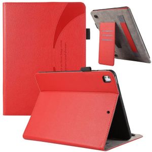 Voor iPad Air / Air 2 / 9.7 2017 / 2018 Litchi textuur lederen Sucker tablethoes