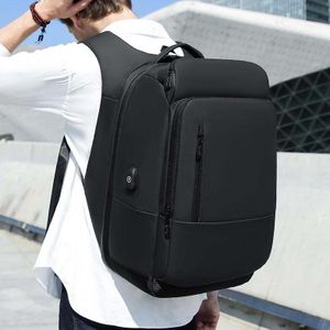 Business Travel Bag PVC Waterproof Backpack(Black)