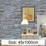 Stucco Brick Creative 3D Stone Brick Decoration Wallpaper Stickers Bedroom Living Room Wall Waterproof Wallpaper Roll  Size: 45 x 1000cm