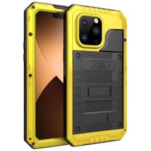 For iPhone 14 Pro Shockproof Waterproof Dustproof Metal + Silicone Phone Case(Yellow)