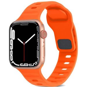 Voor Apple Watch Ultra 49 mm vierkante gesp strepen siliconen horlogeband