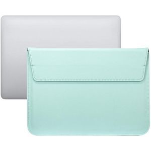 PU Leather Ultra-thin Envelope Bag Laptop Bag for MacBook Air / Pro 13 inch  with Stand Function(Mint Green)