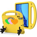 For Huawei MediaPad T5 10 Love Small Palm Holder EVA Tablet Case(Yellow)