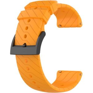 For Suunto 9 Lightning Silicone Strap(Amber Yellow)