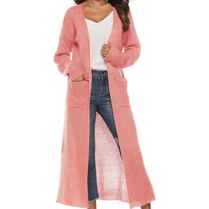 Irregular Thick Long Coat (Color:Pink Size:L)