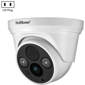 SriHome SH030 3.0 Million Pixels 1296P HD IP Camera  Support Two Way Talk / Motion Detection / Humanoid Detection / Night Vision / TF Card  US Plug