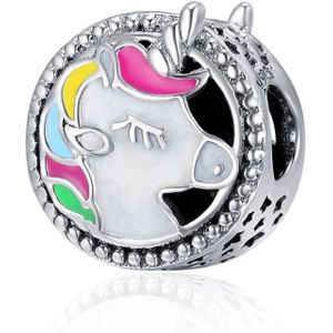 S925 Sterling Silver Animal Zodiac Unicorn Accessories Loose Beads DIY Beaded Bracelet Accessories