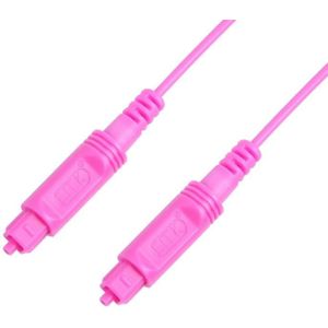 1m EMK OD2.2mm Digital Audio Optical Fiber Cable Plastic Speaker Balance Cable(Pink)