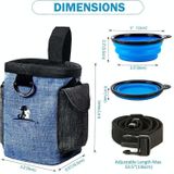 Dog Training Bag Outing Food Snacks Garbage Bag Dog Outing Training Waist Bag Pet Training Bag  Specification:Blue Waist Bag