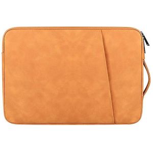 ND08 Sheepskin Notebook Iner Bag  Size:14.1-15.4 inch(Cowhide Yellow)