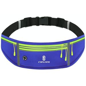 CWILKES MF-008 Outdoor Sports Fitness Waterproof Waist Bag Phone Pocket  Style: Four Pockets(Blue)