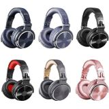 OneOdio Pro-10 Head-mounted Noise Reduction Wired Headphone with Microphone  Color:Grey Blue