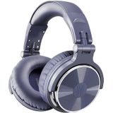 OneOdio Pro-10 Head-mounted Noise Reduction Wired Headphone with Microphone  Color:Grey Blue