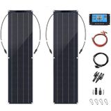 100W Dual Board with 40A Controller PV System Solar Panel(Black)
