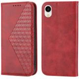 Voor Samsung Galaxy A23e/A23S/A23 5G/A22e Cubic Grid Kalf Textuur Magnetische Sluiting Lederen Telefoon Case (Rood)