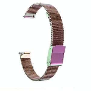For Fitbit Inspire / Inspire HR / Ace 2 Double Insurance Buckle Milanese Replacement Strap Watchband(Colorful)