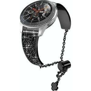 Voor Garmin Venu / Venu 2 Plus / Venu Sq / Sq2 20 mm diamanten ketting mentale horlogeband