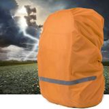 Reflective Light Waterproof Dustproof Backpack Rain Cover Portable Ultralight Shoulder Bag Protect Cover  Size:L(Blue)