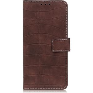 For Samsung Galaxy S20 FE 5G / S20 Fan Edition / S20 Lite Crocodile Texture Horizontal Flip Leather Case with Holder & Card Slots & Wallet(Brown)