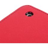 MERCURY GOOSPERY FANCY DIARY for iPad Air Cross Texture Leather Case with Card Slot & Holder & Wallet(Red)