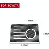 2 PCS / Set Carbon Fiber Car Central Control Storage Box Slot Mat Decorative Sticker for Toyota Tundra 2014-2018  Left Right Driving