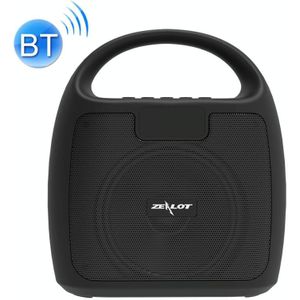 ZEALOT S42 Portable FM Radio Wireless Bluetooth Speaker with Built-in Mic  Support Hands-Free Call & TF Card & AUX (Black)