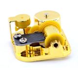 Eight-tone Gold-plated Bar Repair Parts DIY Sky City Paperback Music Box(Meet)