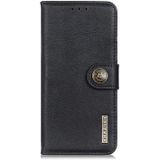 For OPPO Reno4 Pro 5G KHAZNEH Cowhide Texture Horizontal Flip Leather Case with Holder & Card Slots & Wallet(Black)