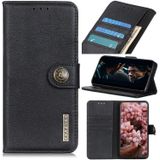 For OPPO Reno4 Pro 5G KHAZNEH Cowhide Texture Horizontal Flip Leather Case with Holder & Card Slots & Wallet(Black)