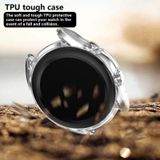 For Samsung Galaxy Watch 3 45mm Electroplating Hollow Half-pack TPU Protective Case(Transparent)