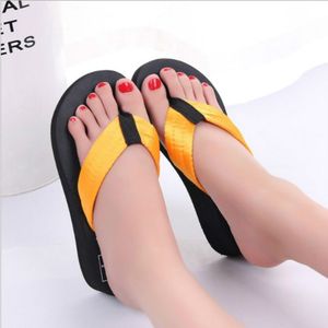 Pailletten slippers wig Ith flip flops  grootte: 37 (oranje)