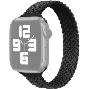 Small Taille Single Loop Nylon Vlecht Vervangende horlogeband voor Apple Watch Series 7 41mm / 6 & SE & 5 & 4 40mm / 3 & 2 & 1 38mm  Grootte: S 135mm